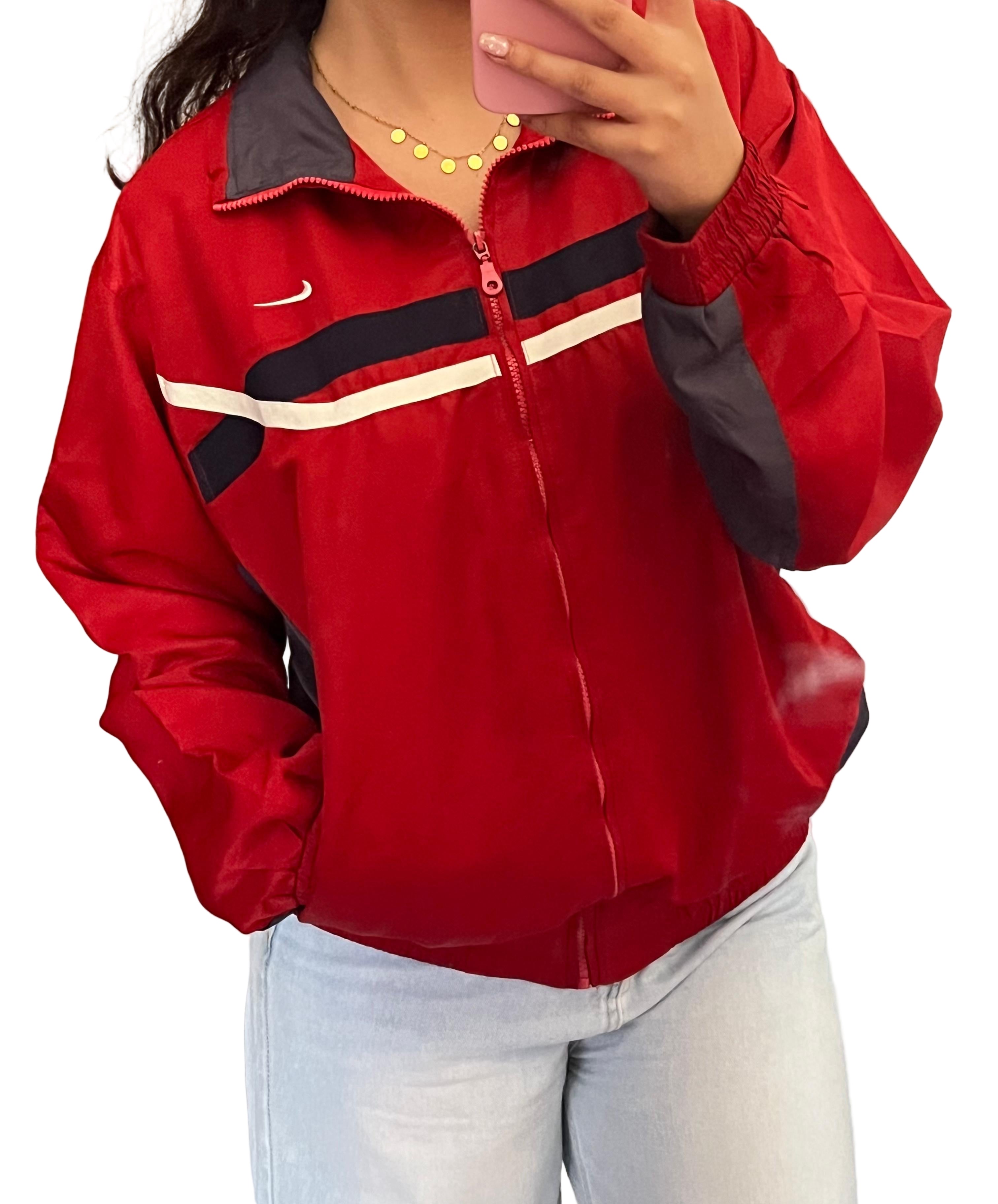 Nike red jacket 🌸
