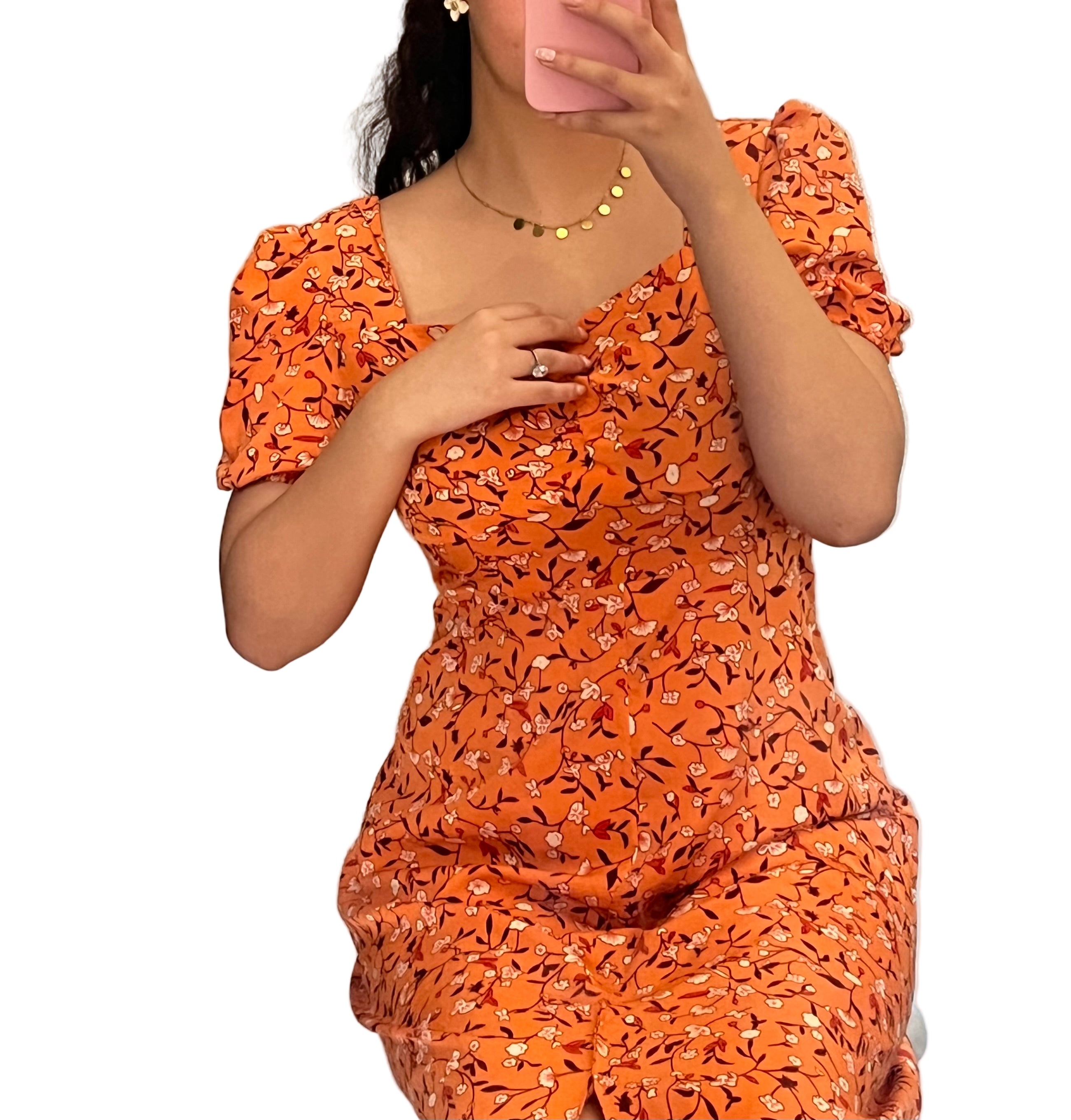 Orange dress 🌸