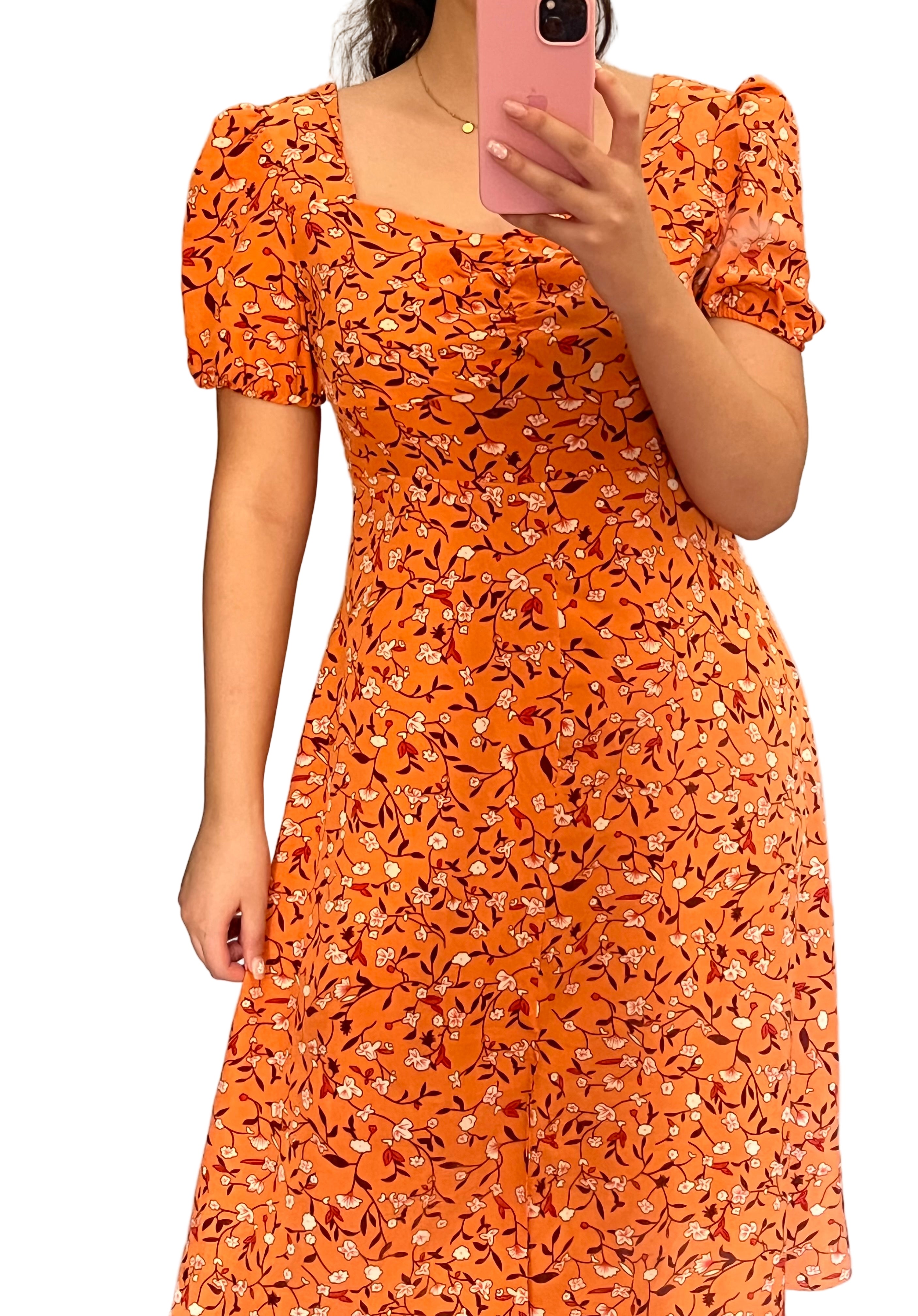 Orange dress 🌸