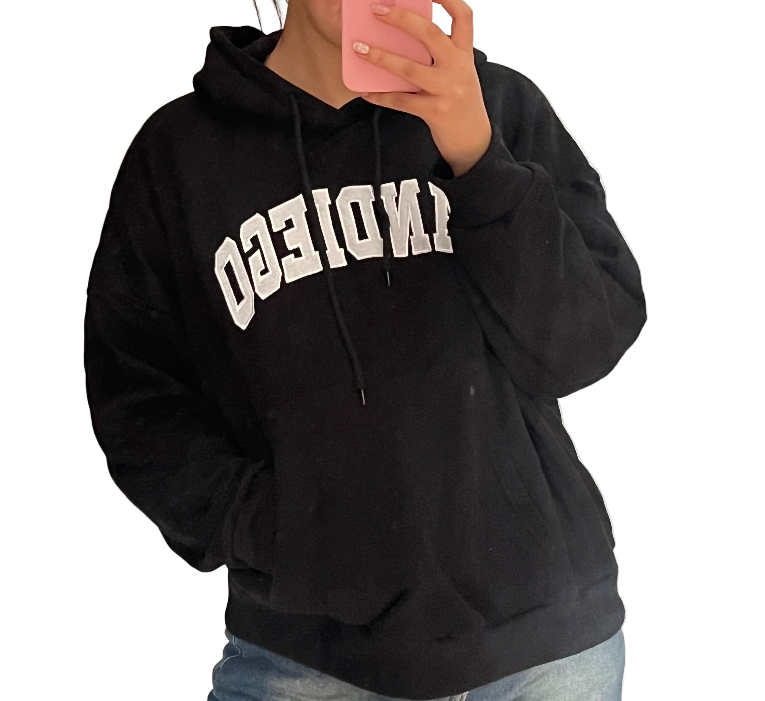 Oversized black hoodie 🌸