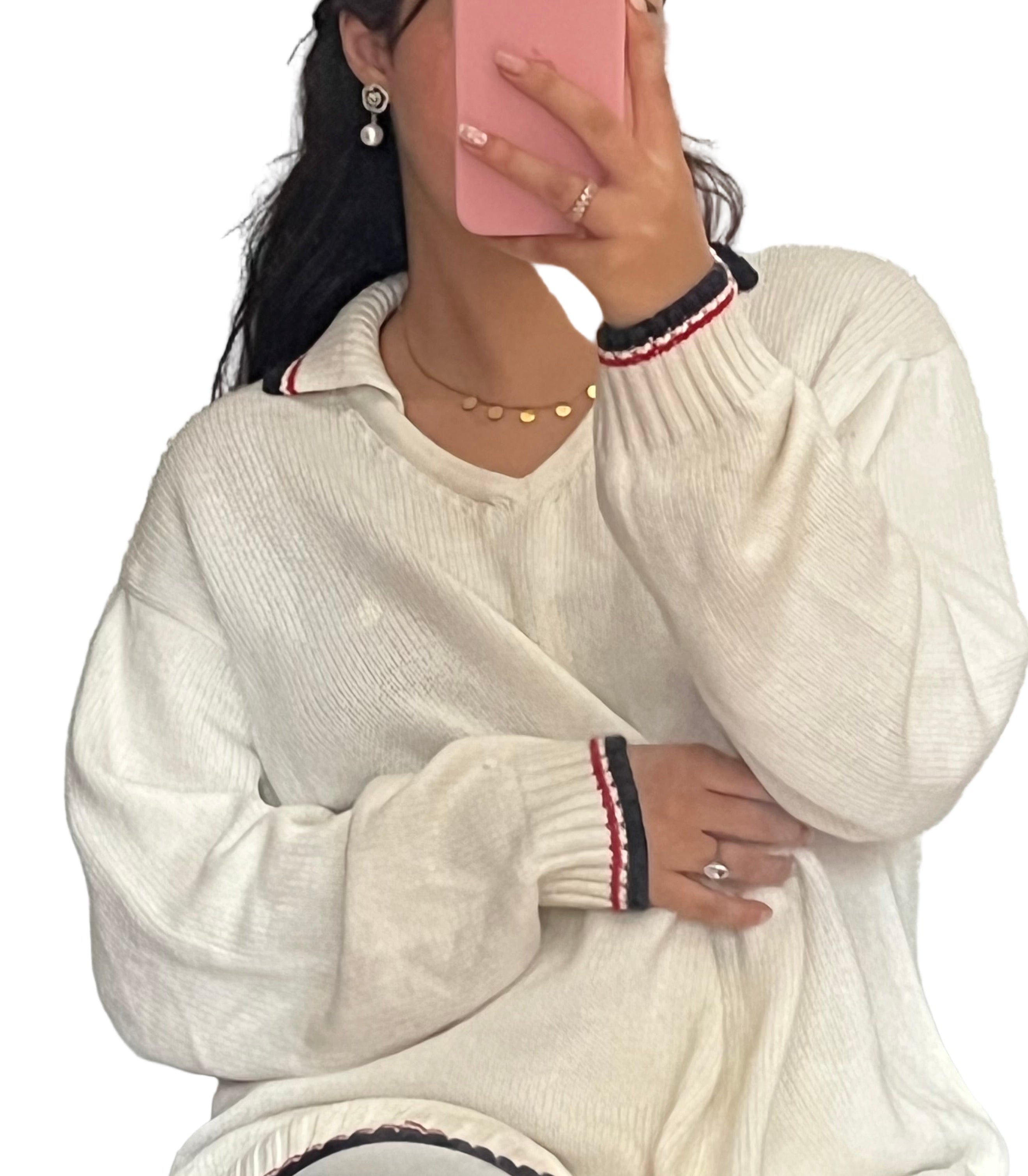 White sweater 🌸