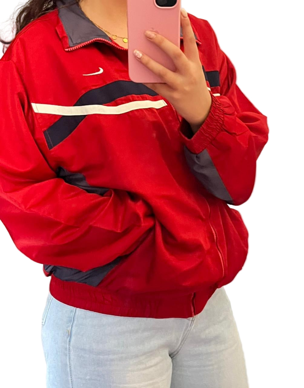 Nike red jacket 🌸