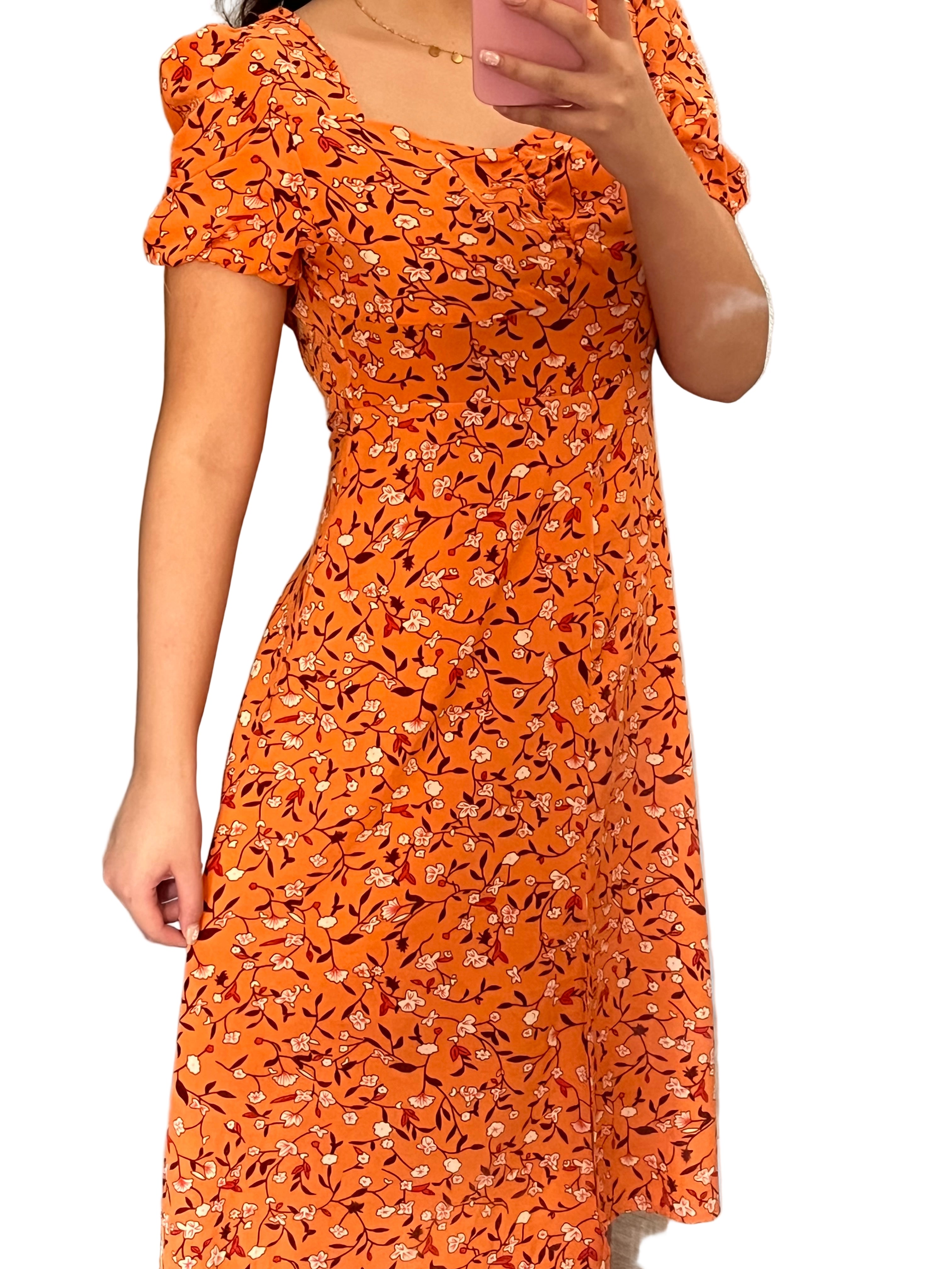 Orange dress 🌸
