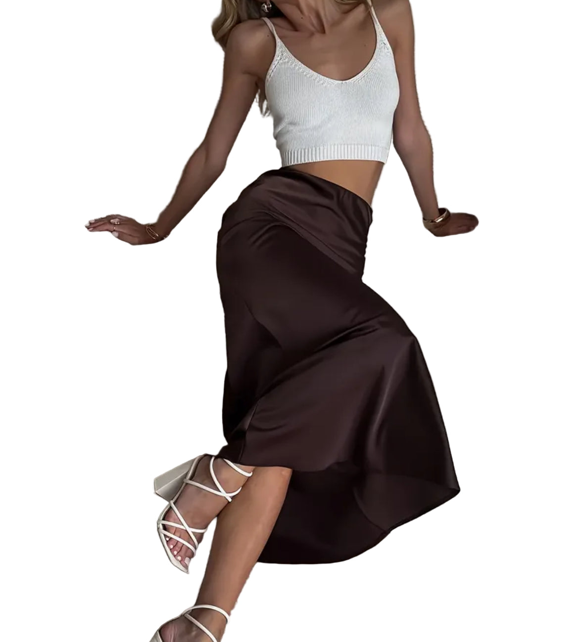 Dark brown skirt 🌸