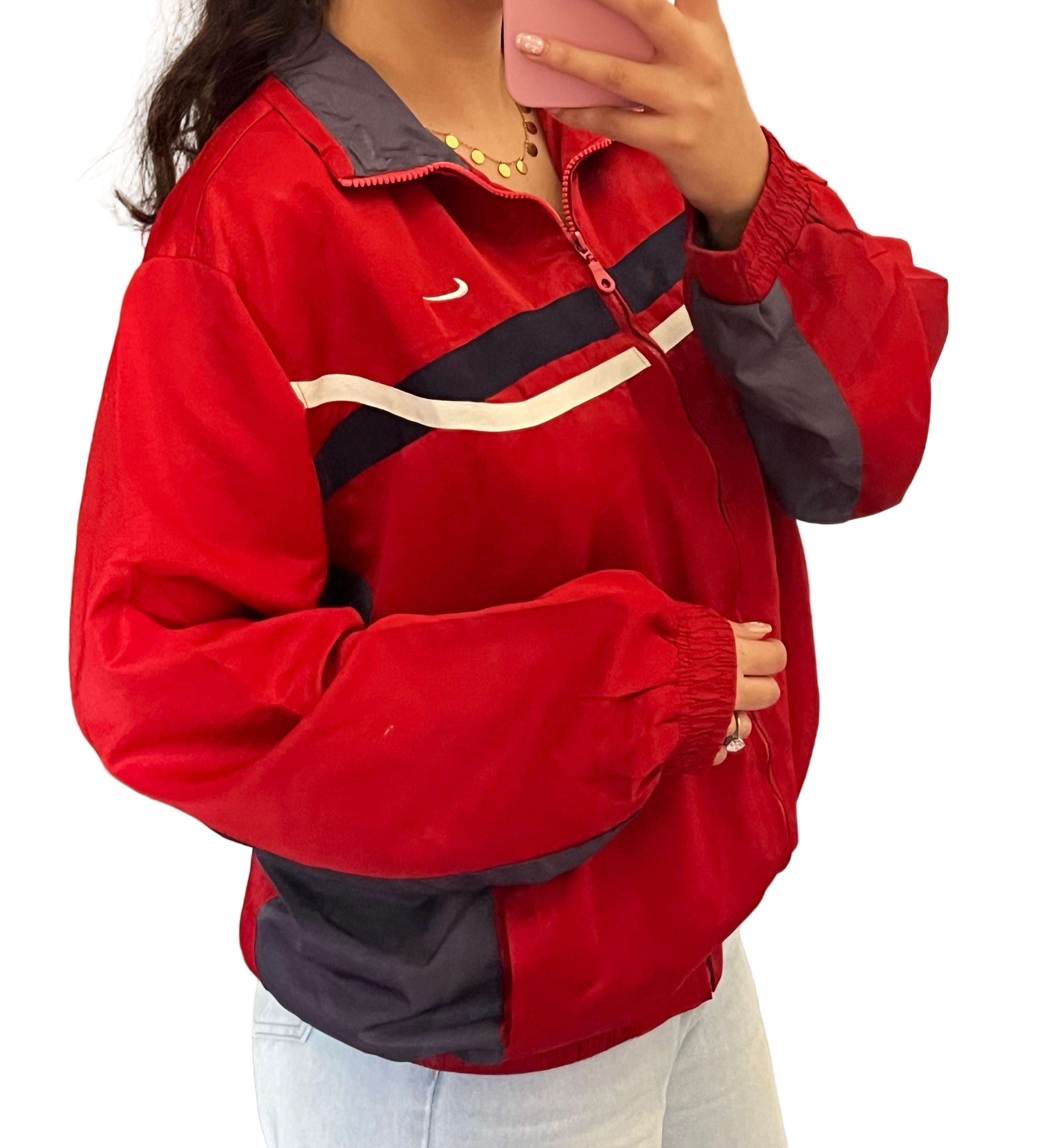 Nike red jacket 🌸