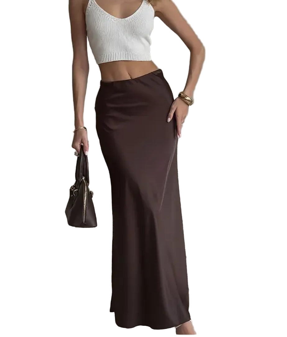 Dark brown skirt 🌸